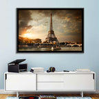 Eiffel Tower at Sunset Wall Art
