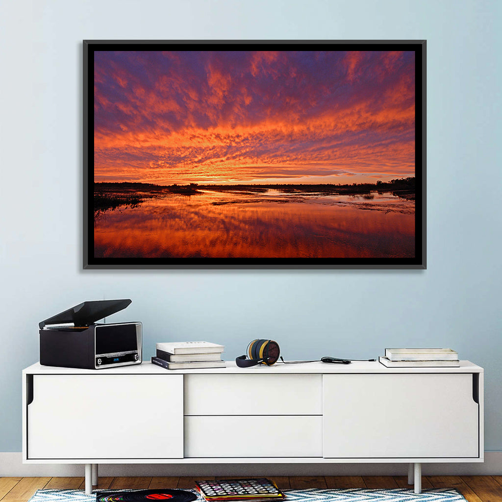 Louisiana Wetland Sunset Wall Art