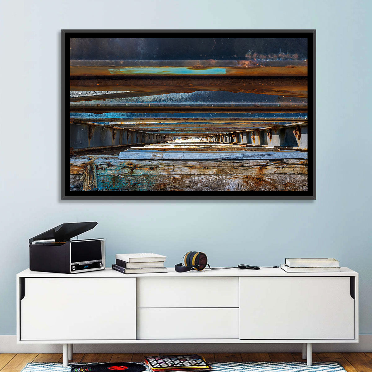Weathered Dock Perspective Wall Art