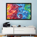 Marbled Color Flow Abstract Wall Art