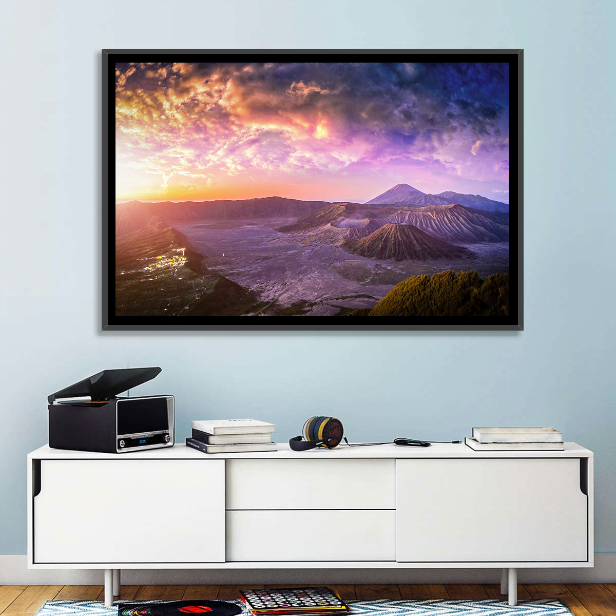 Mount Bromo Sunset View Wall Art