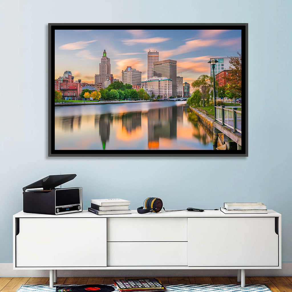 Providence Golden Hour Skyline Wall Art