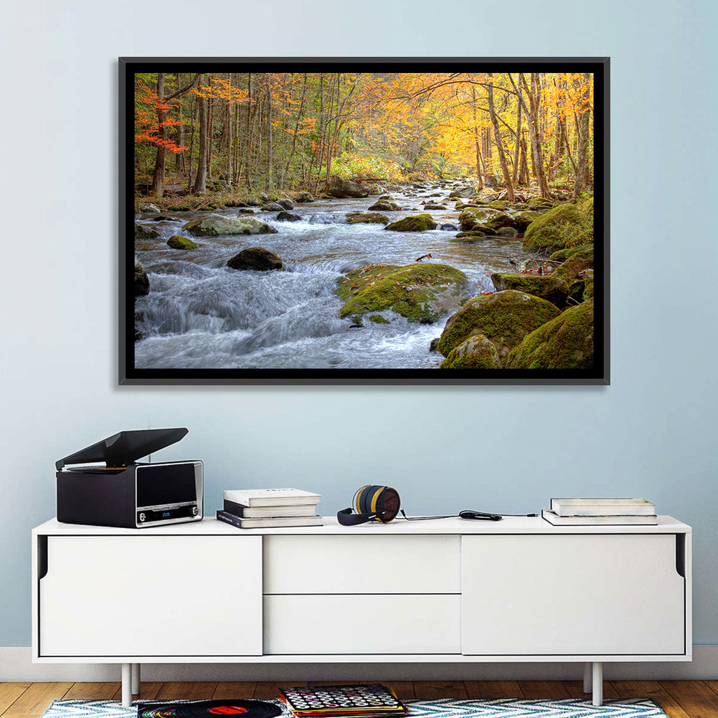 Autumn Mountain Stream Wall Art