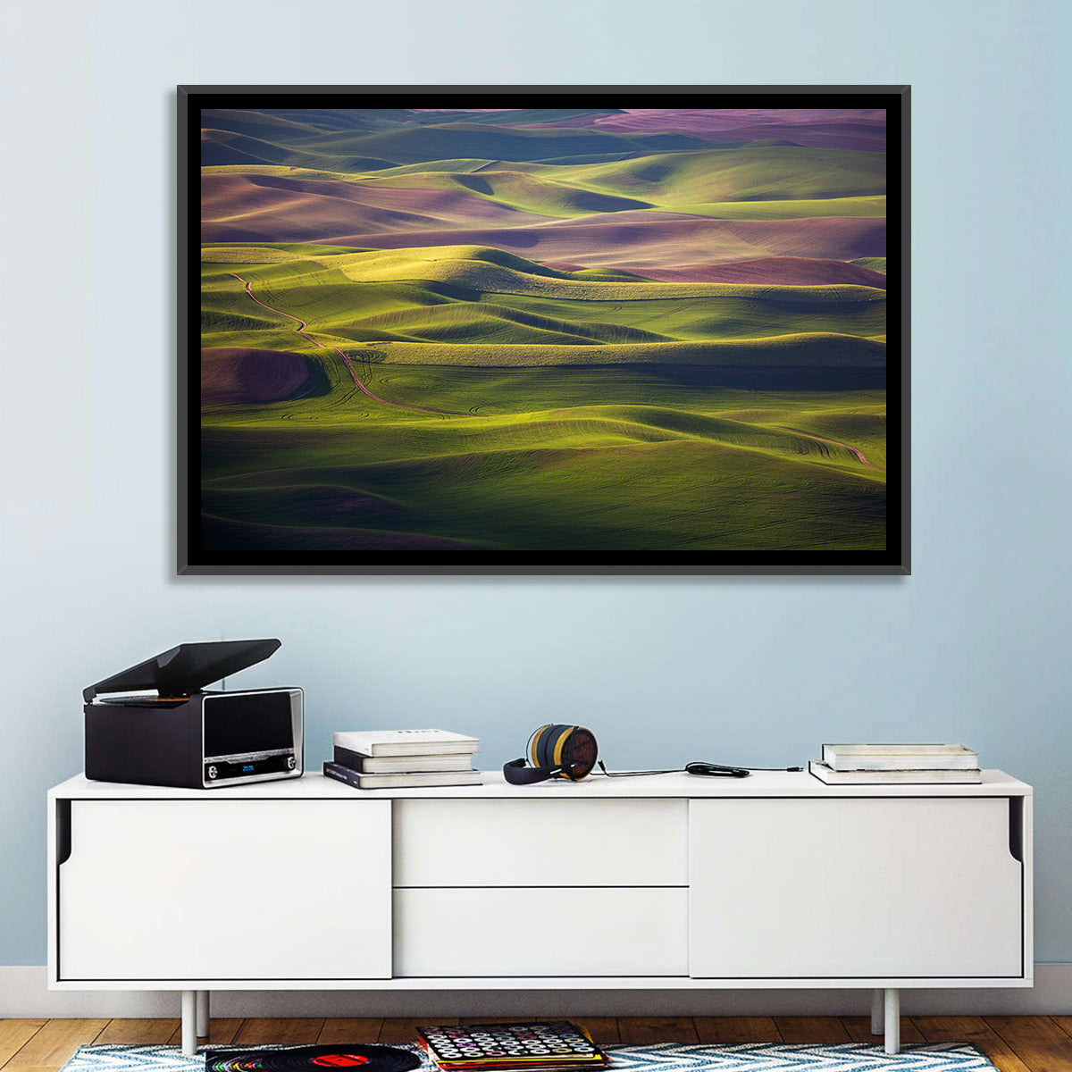 Palouse Farmland at Golden Hour Wall Art