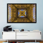 Eiffel Tower Lattice at Dusk Wall Art