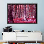 Crimson Woodland Wall Art