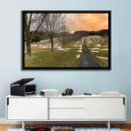 Roscoe Conkling Park Winter Path Wall Art