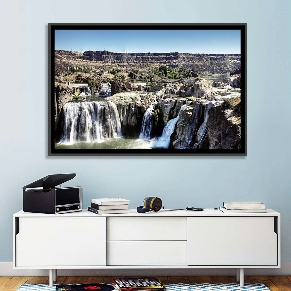 Shoshone Falls, Twin Falls Idaho Wall Art in a room, landscape