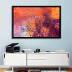 Magenta Orange Color Flow Wall Art