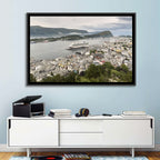 Alesund Harbor Cityscape Wall Art