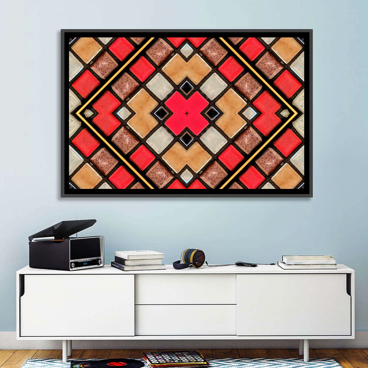 Connected Blocks Wall Art