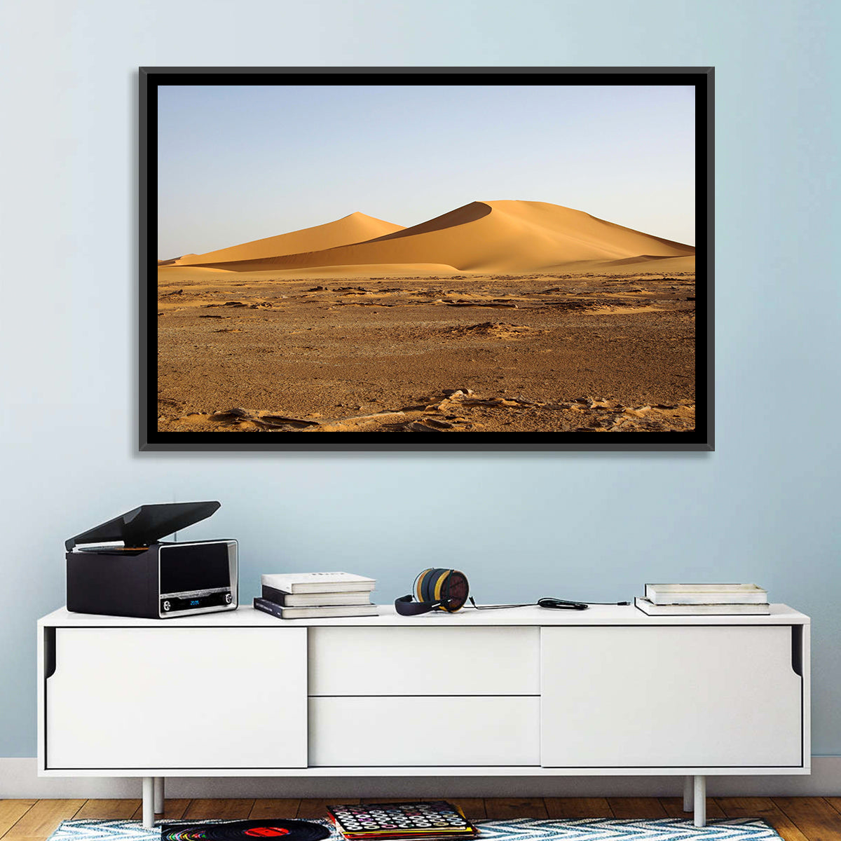 Golden Hour Desert Dunes Wall Art