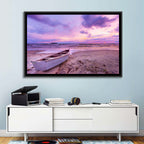 Boat at Lake Malawi Sunset Wall Art