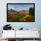 Badlands Golden Hour Meadow Wall Art