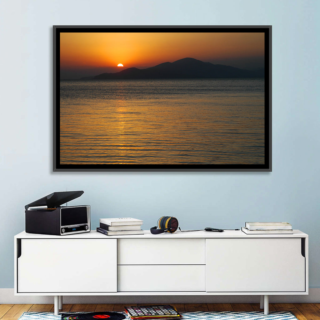 Lake Sevan Sunset Reflection Wall Art