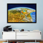 East Africa Great Lakes from Space Wall Art