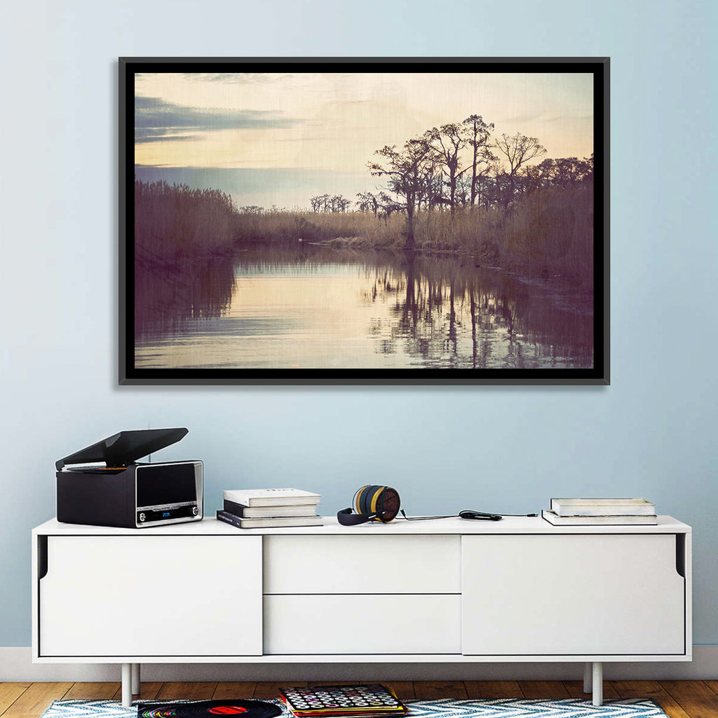 Louisiana Cypress Swamp at Dusk Wall Art