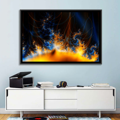 Solar Flames Abstract Wall Art