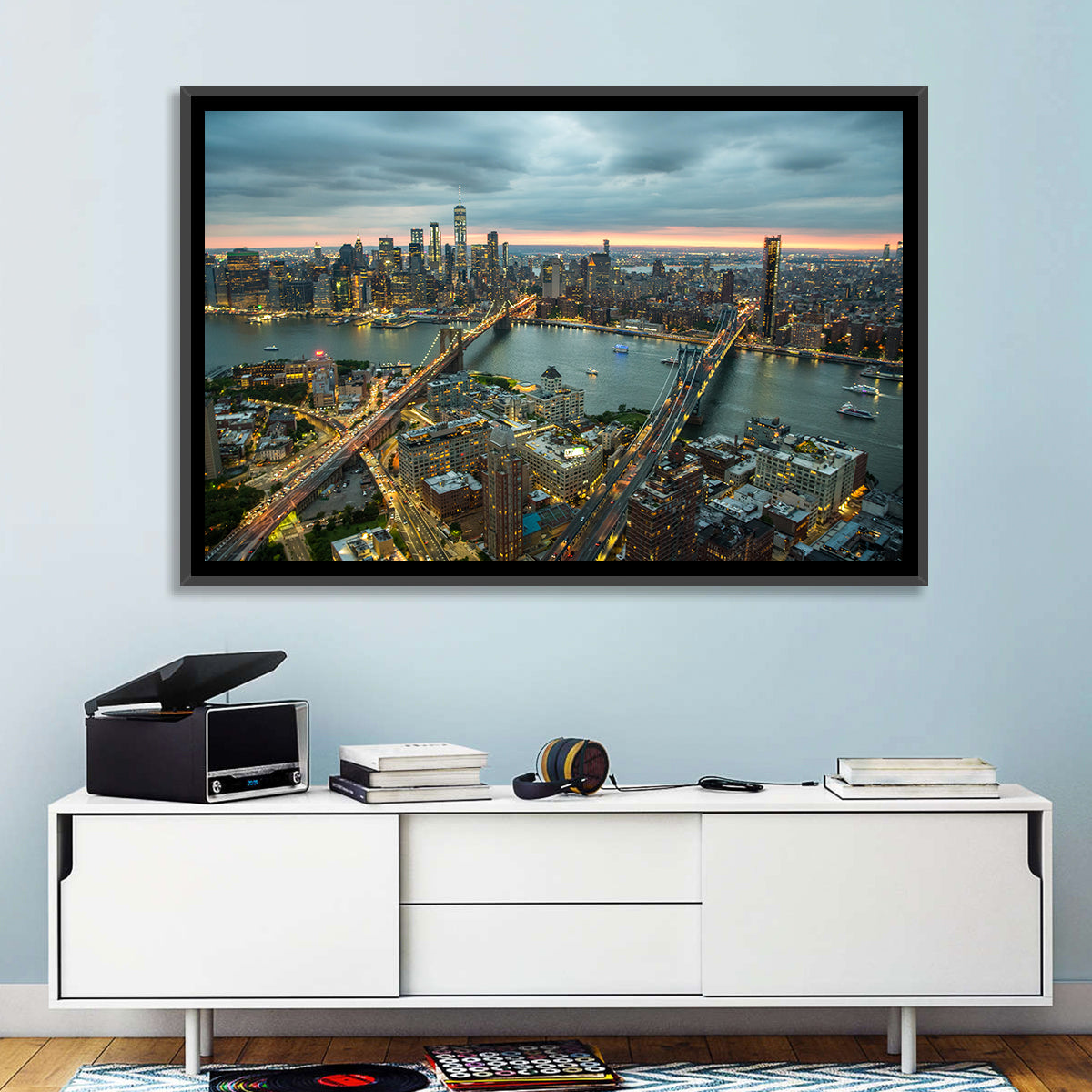 New York Twilight Cityscape Wall Art