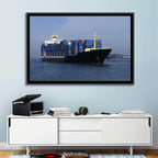Container Ship in Motion Wall Art