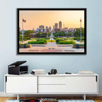 Des Moines Golden Hour Skyline Wall Art