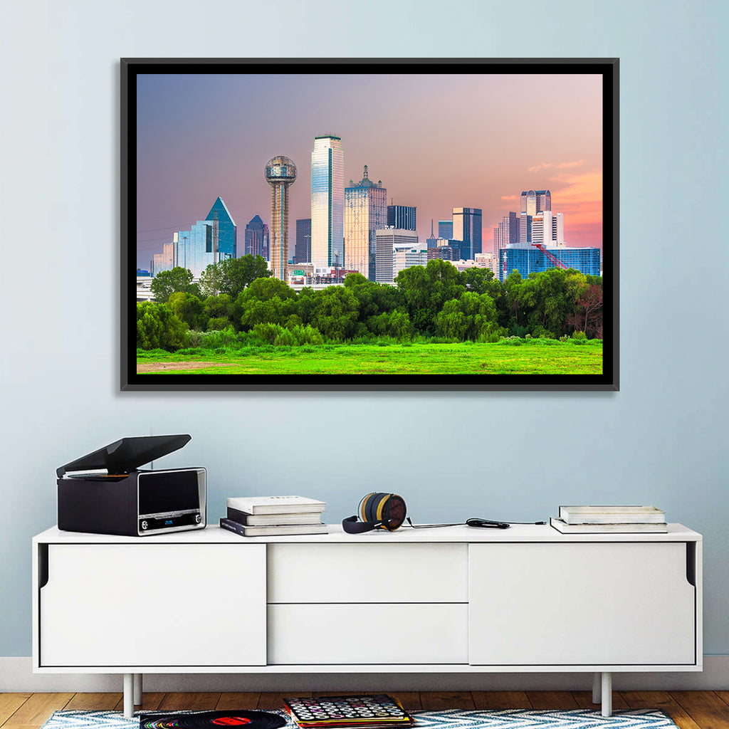 Dallas Golden Hour Skyline Wall Art