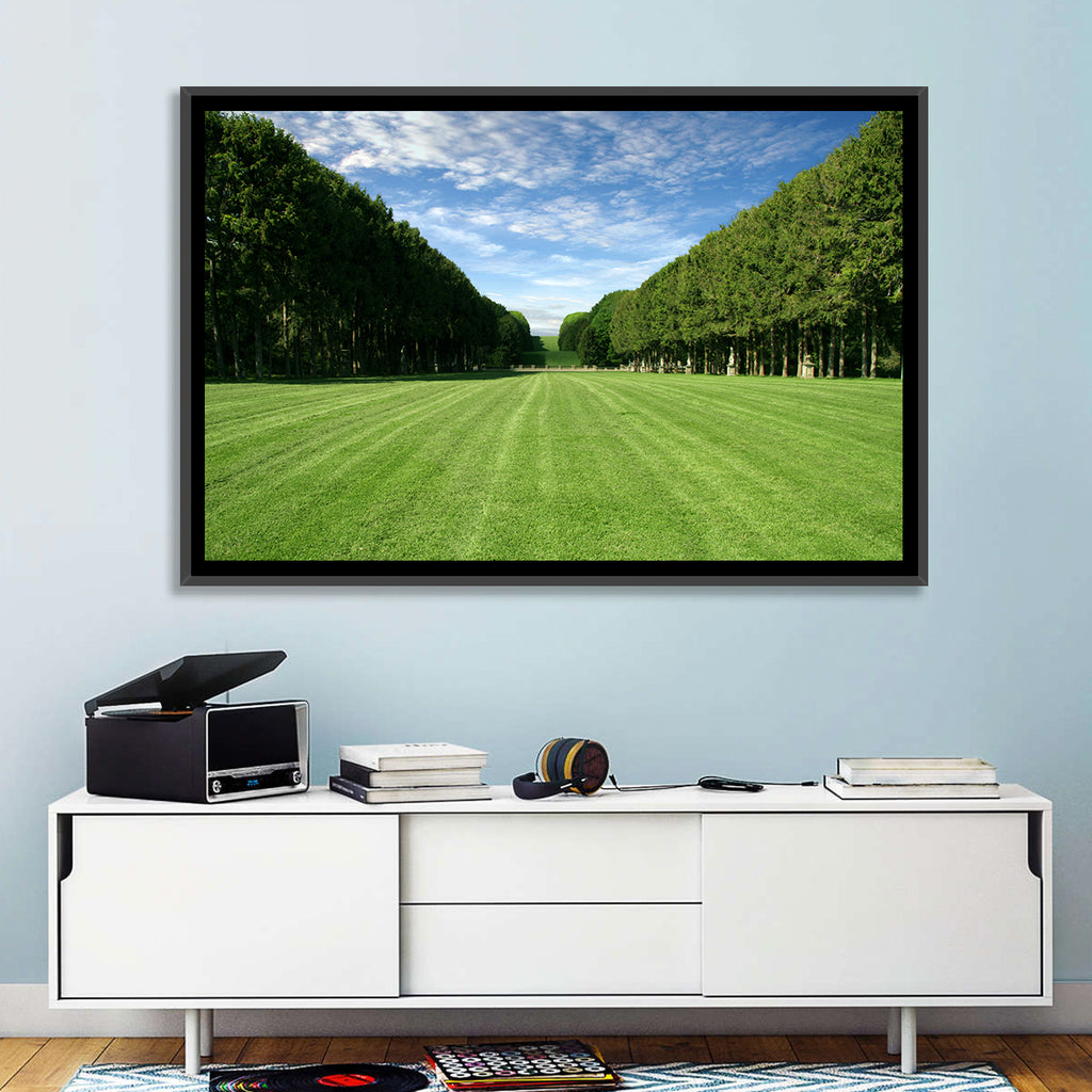 Tree-lined Manicured Lawn Wall Art