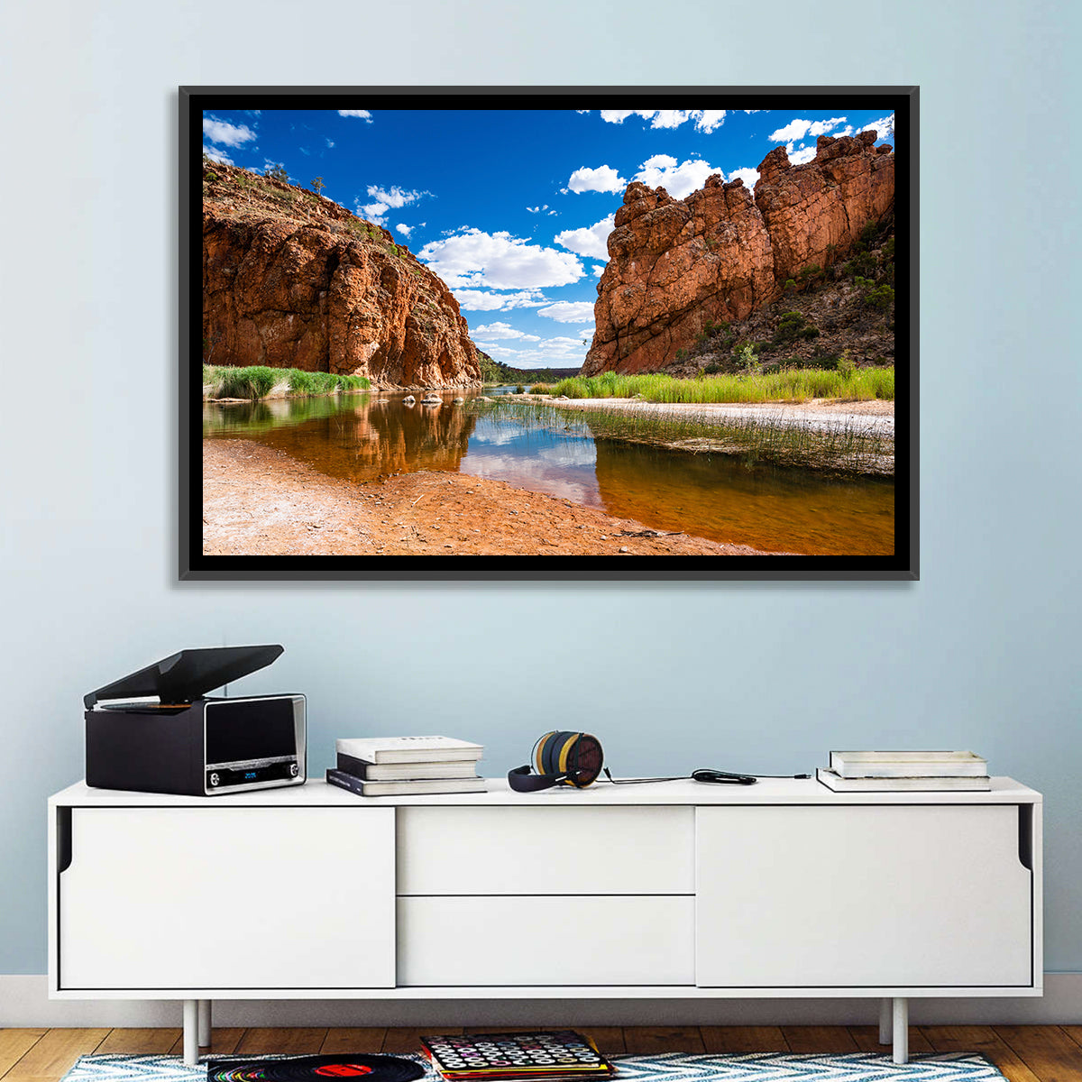 Glen Helen Gorge Wall Art in a room, landscape