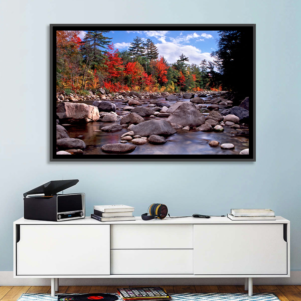 New Hampshire Autumn Stream Wall Art