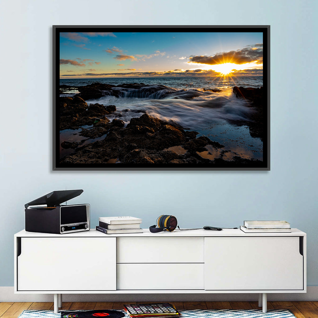Thor's Well Sunset, Oregon Coast Wall Art