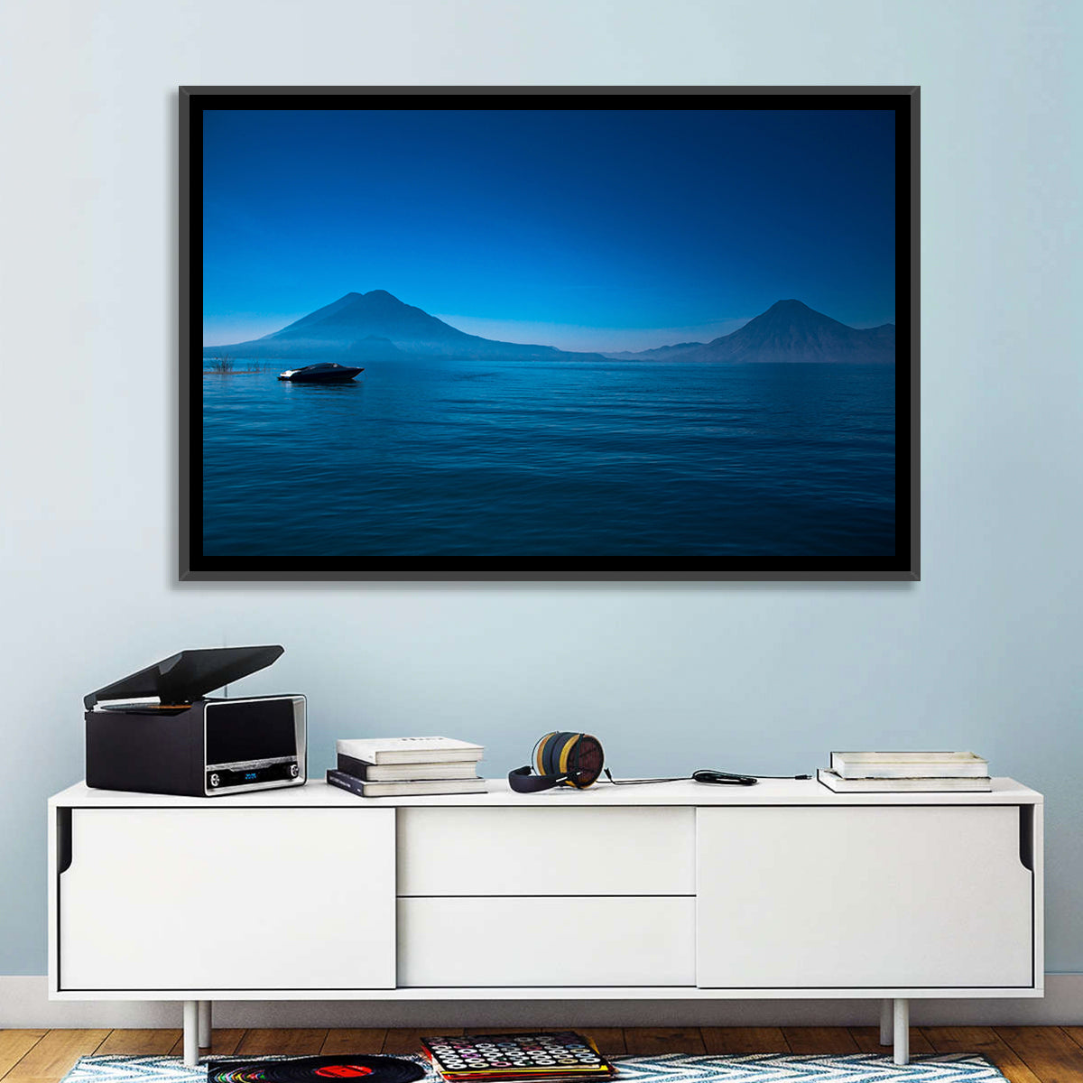 Boat on Lake Atitlán Wall Art