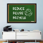 Reduce Reuse Recycle Chalkboard Wall Art