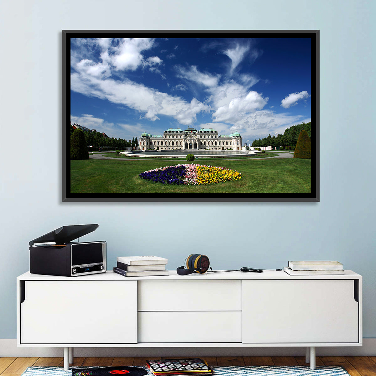 Upper Belvedere Palace Vienna Wall Art in a room, landscape
