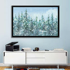 Snowy Spruce Forest Wall Art