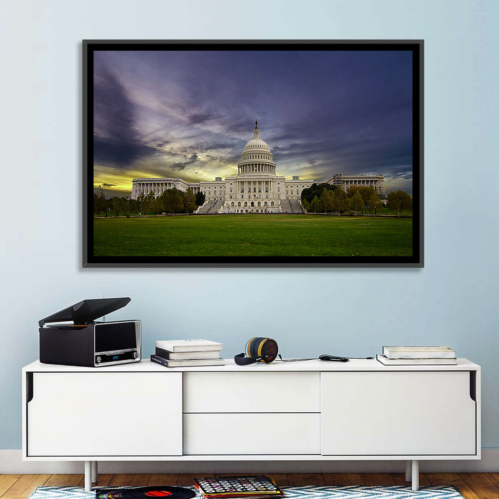United States Capitol at Dusk Wall Art