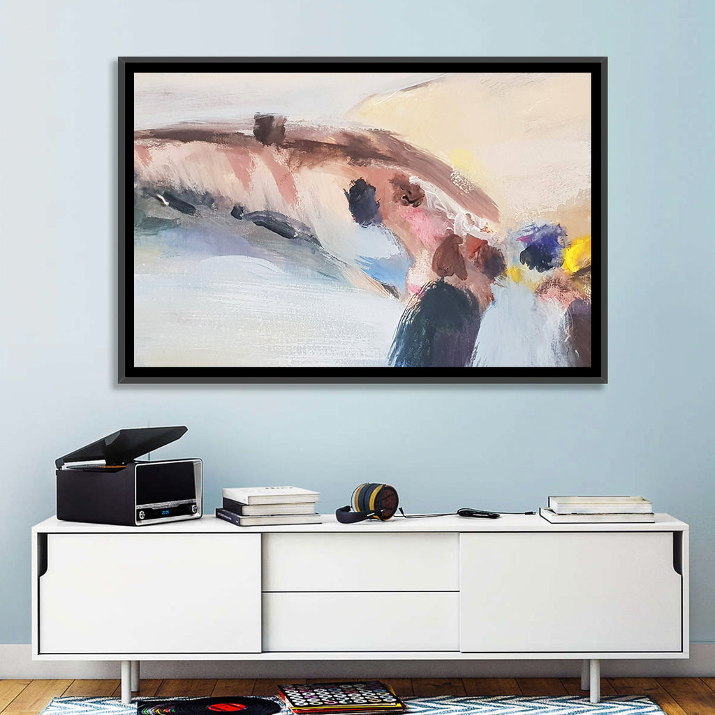 Abstract Mountain Waterfall Wall Art