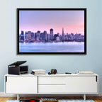 San Francisco Skyline at Lavender Dusk Wall Art
