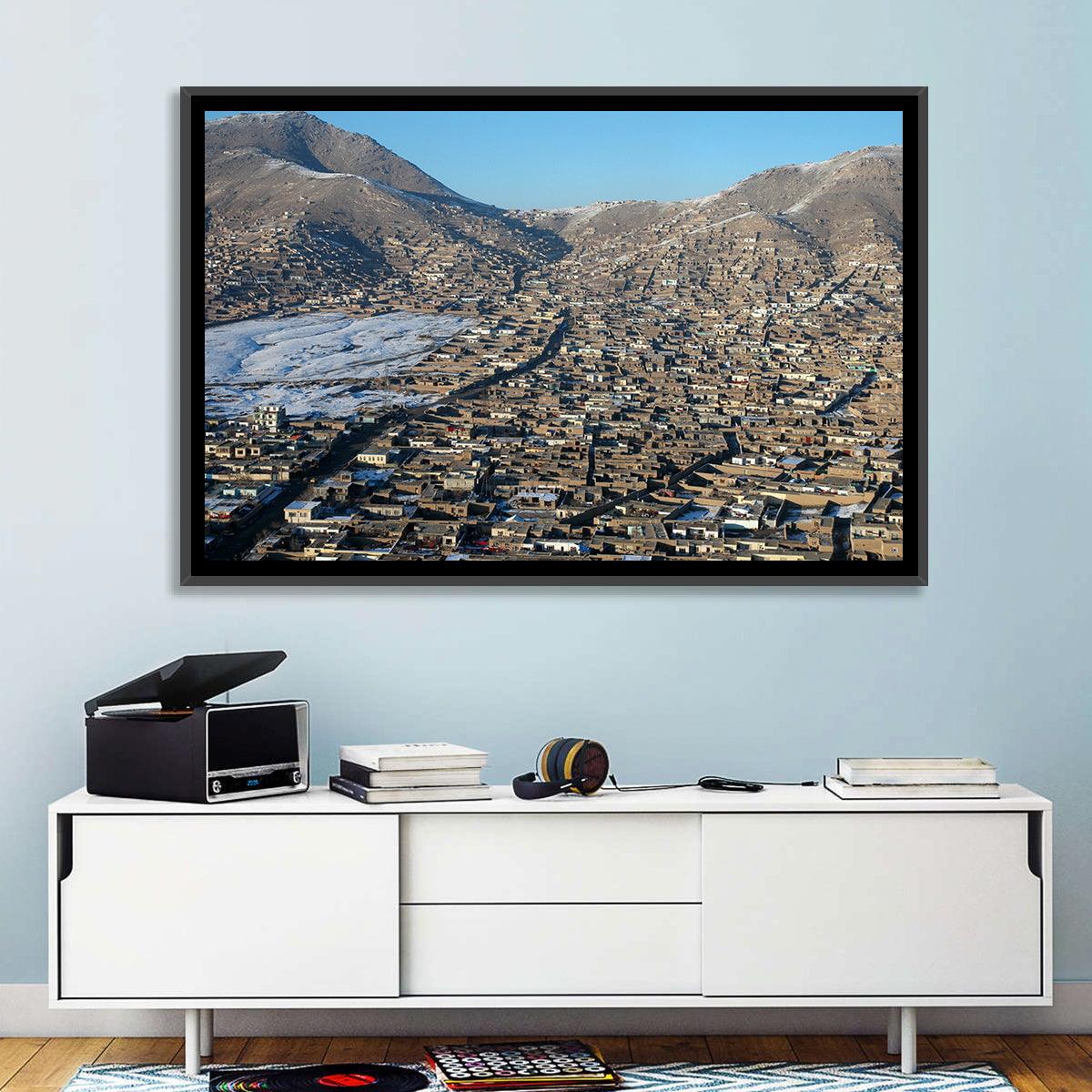 Kabul Winter Cityscape Wall Art