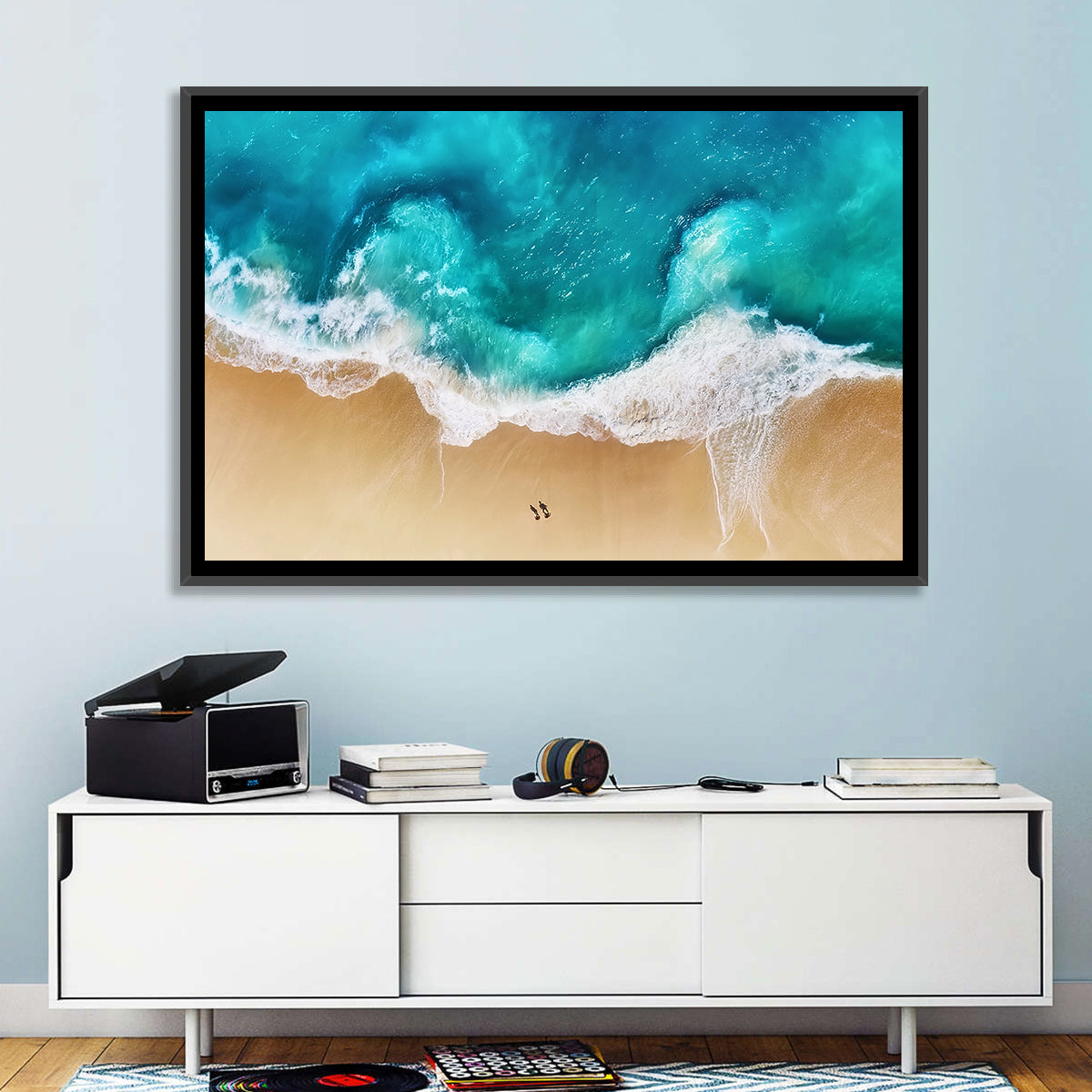 Turquoise Beach Aerial Wall Art