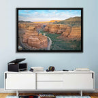 Charyn Canyon at Golden Hour Wall Art
