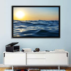 Sunset Over Calm Waves Wall Art