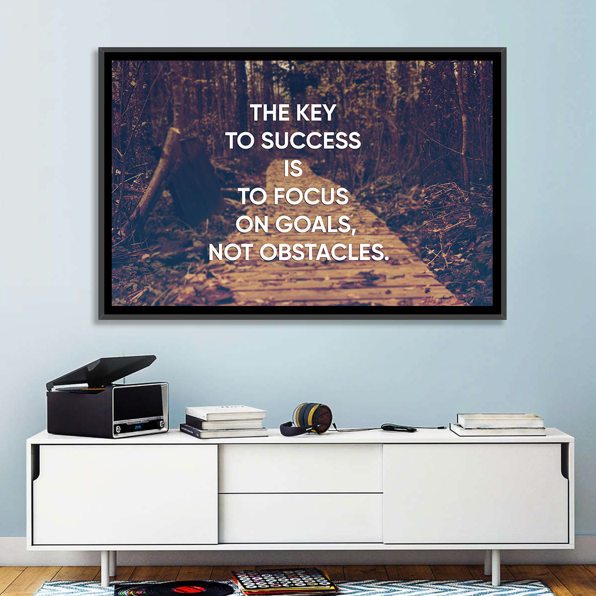 Key to Success Wall Art in a room, landscape