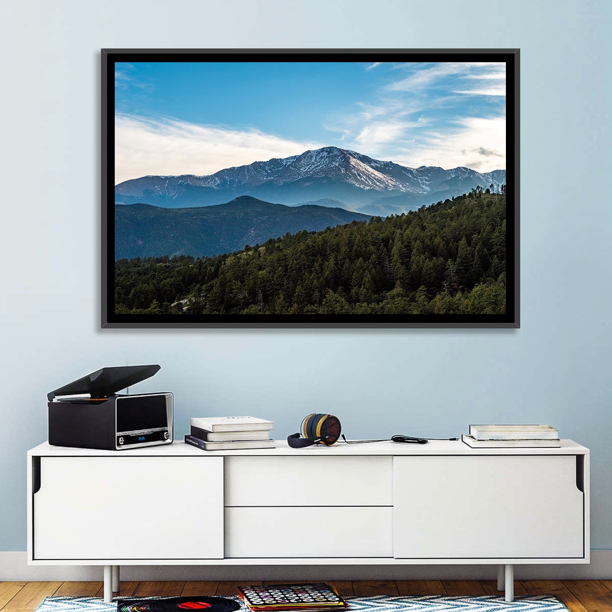 Pikes Peak Mountain Landscape Wall Art
