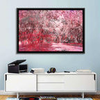 Pink Autumn Pathway Wall Art