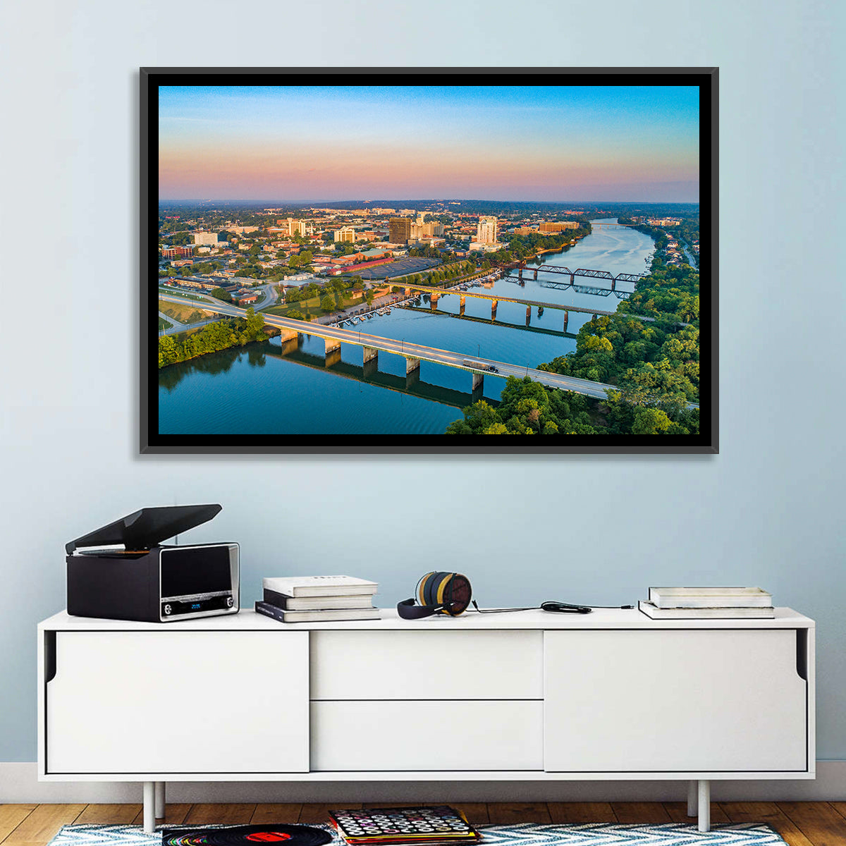 Augusta Savannah River Skyline Wall Art