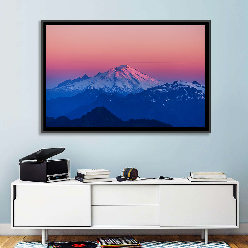 Mount Baker Alpenglow Wall Art