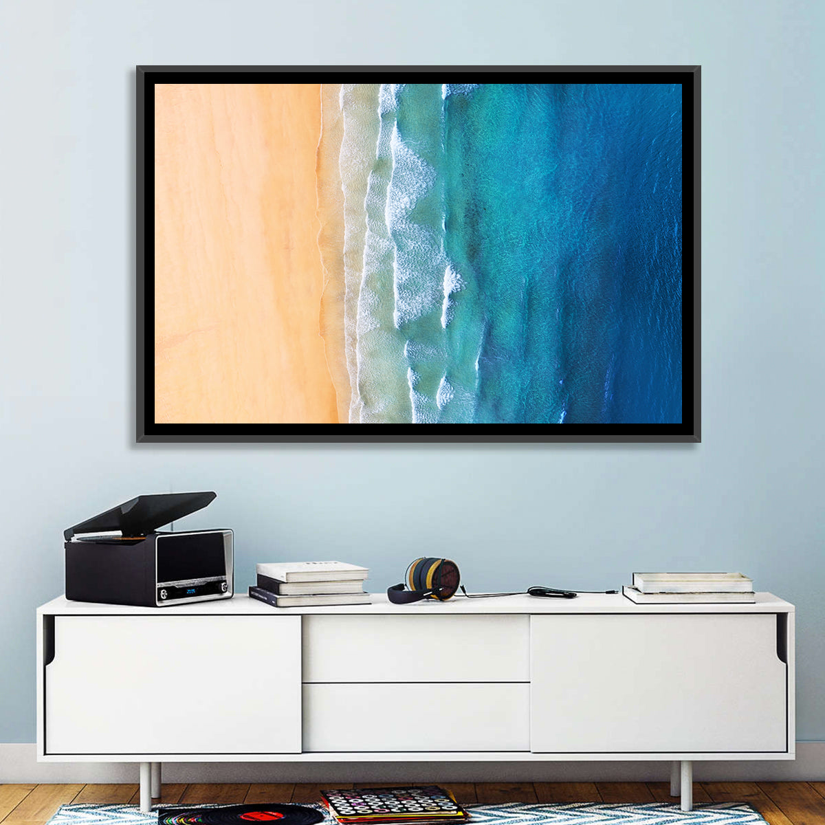Aerial Iceland Coastline Wall Art