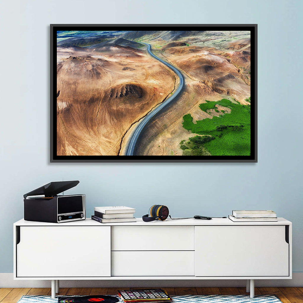 Winding Road in Geysers Valley Wall Art