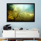 Moody Winter Tree Landscape Wall Art