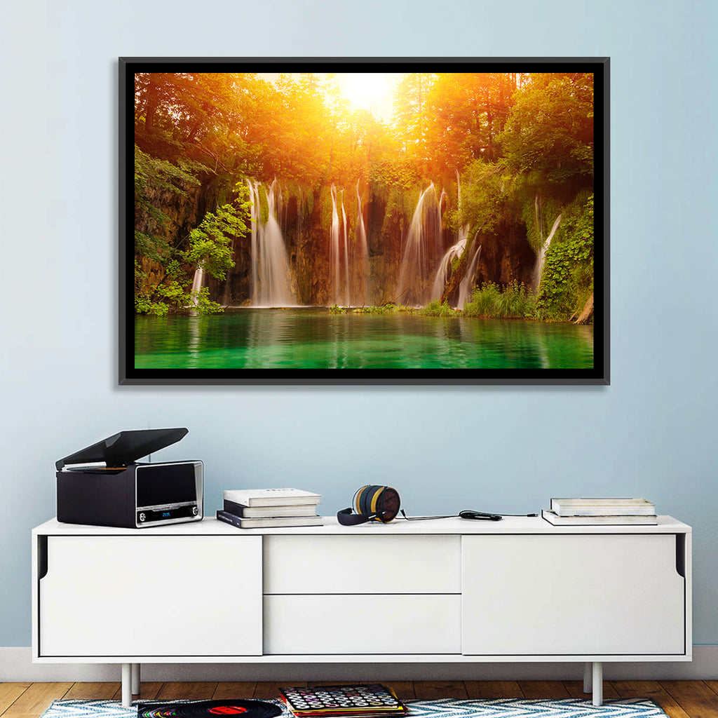 Plitvice Lakes Waterfalls Wall Art